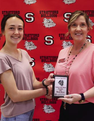 Stratford students of the month for December